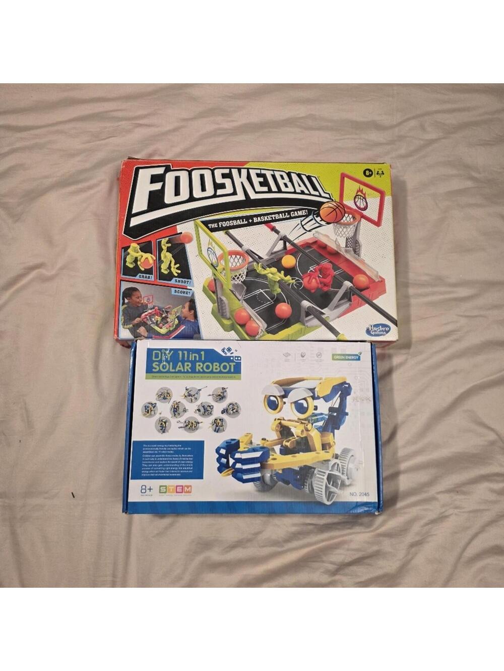 Hasbro Foosketball Game + 11-in-1 DIY Solar Robot STEM Kit